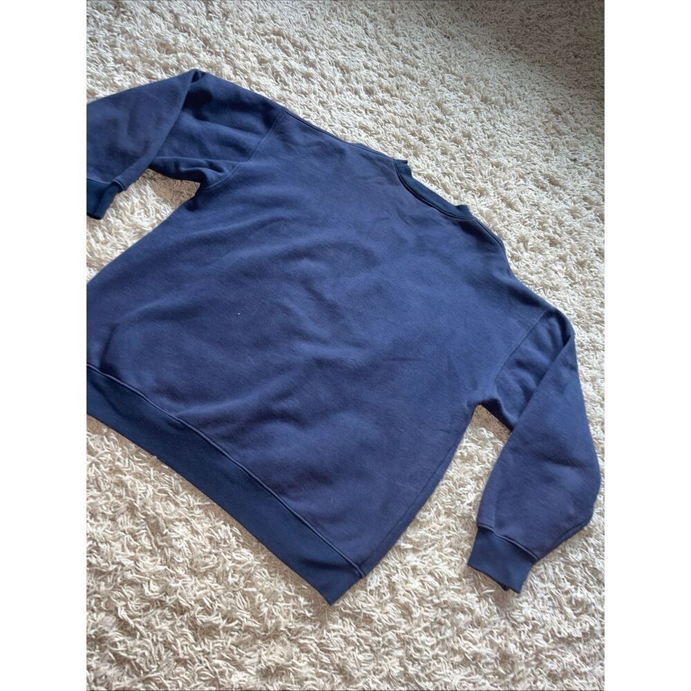 Vintage Disney Winnie The Pooh & Friends Embroidered Navy Blue Sweatshirt XL - Picture 6 of 9